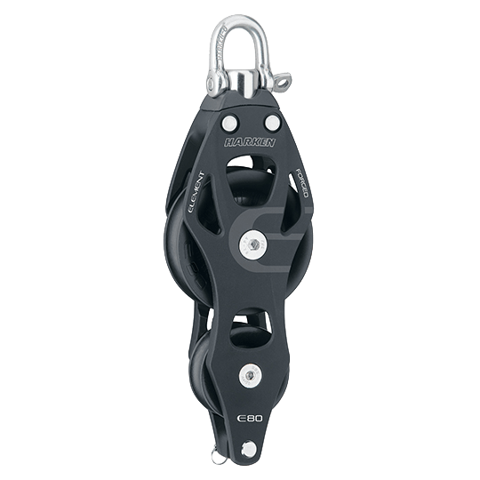 Harken 6293 80mm Fiddle Element Block With Becket - Pacific Sailboat Supply