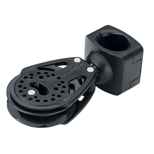 Harken 7402 57mm Single Carbo Air Block Stanchion Ratchet Lead Block Assembly - Pacific Sailboat Supply
