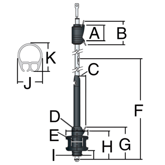 Harken 7410.10 MKIV Unit 0 5/16" Pin Racing Jib Reefing Furling System - Pacific Sailboat Supply