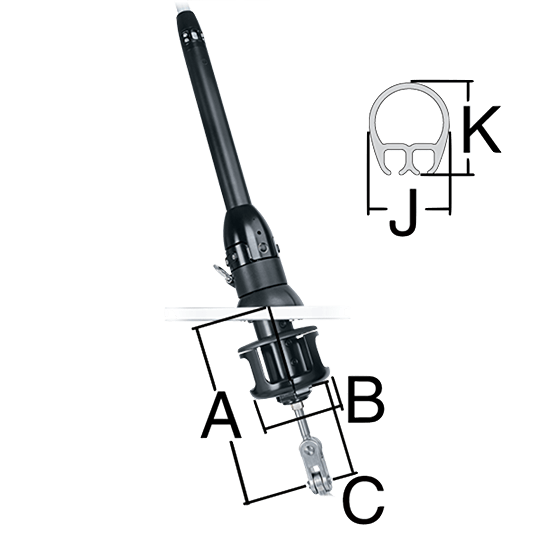 Harken 7413.11 3/4 MKIV Unit 3 Underdeck Jib Reefing Furling System - Pacific Sailboat Supply