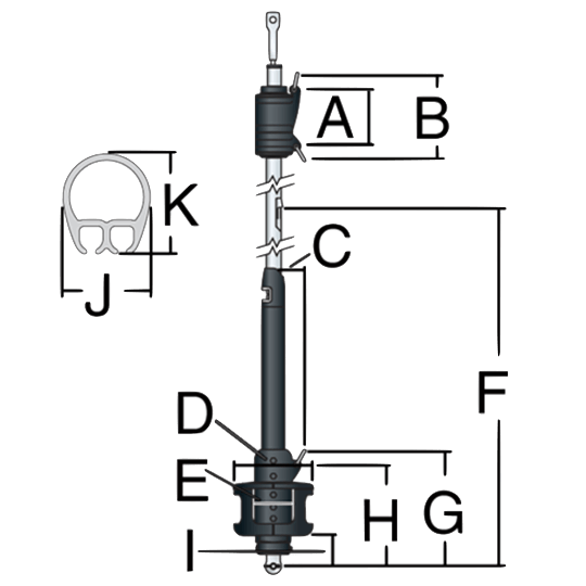 Harken 7414.10 Unit 4 MKIV Racing Jib Reefing Furling System - Pacific Sailboat Supply