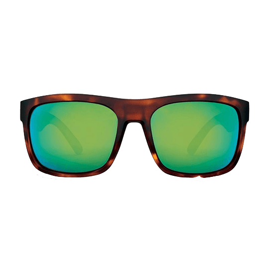 Kaenon Burnet XL Polarized Matte Tortoise / Brown 12 Coastal Green Mirror Sunglasses - Pacific Sailboat Supply