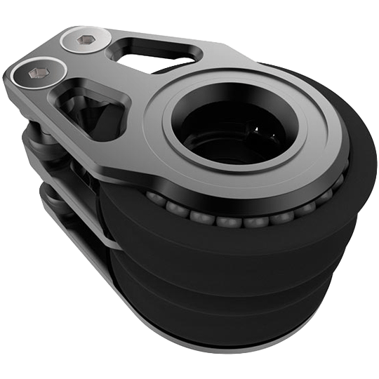 Lewmar 29906802BK 80mm Double Racing Footblock - Pacific Sailboat Supply