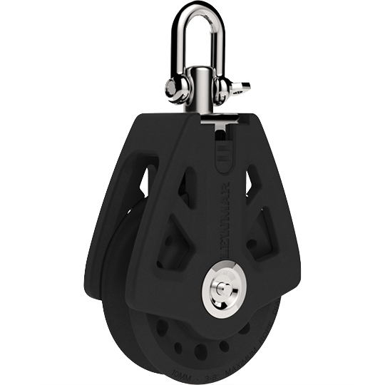 Lewmar 29925001BK 50mm Single Synchro Sailboat Block - Pacific Sailboat Supply