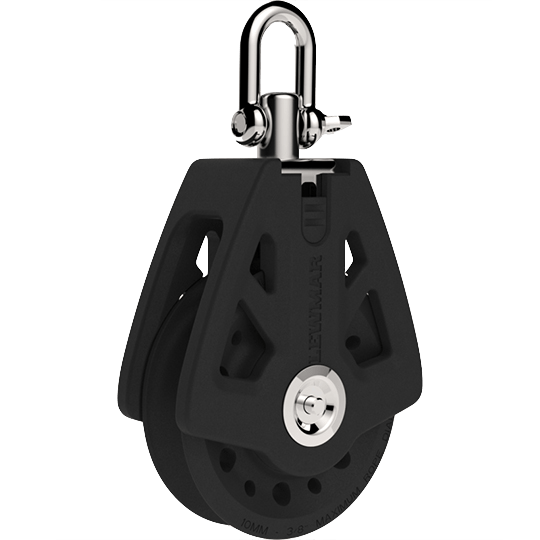 Lewmar 29927201BK 72mm Single Synchro Block - Pacific Sailboat Supply