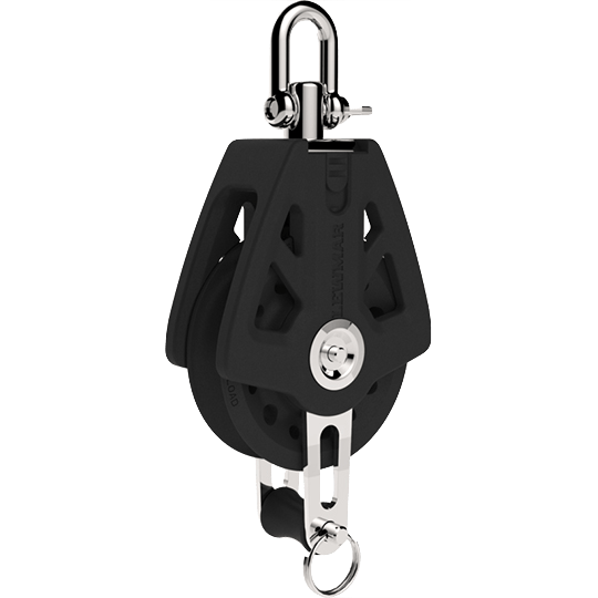 Lewmar 29927204BK 72mm Single Synchro Block With Becket - Pacific Sailboat Supply