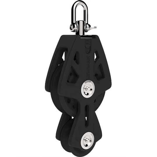 Lewmar 29927231BK 72mm Synchro Fiddle Sailboat Block - Pacific Sailboat Supply