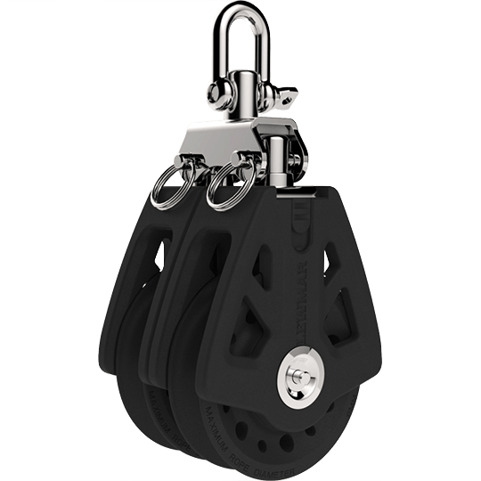 Lewmar 29929002BK 90mm Double Synchro Block - Pacific Sailboat Supply