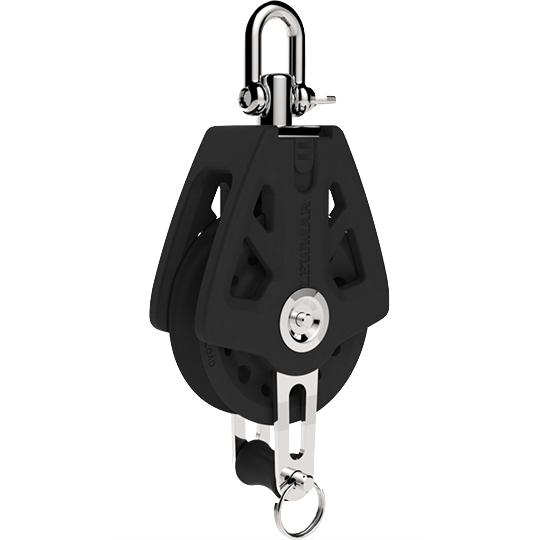 Lewmar 29929004BK 90mm Single Synchro Block With Becket - Pacific Sailboat Supply