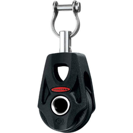Ronstan RF35100A 30mm Single Orbit Becket Hub, Slotted Head Post Block - Pacific Sailboat Supply