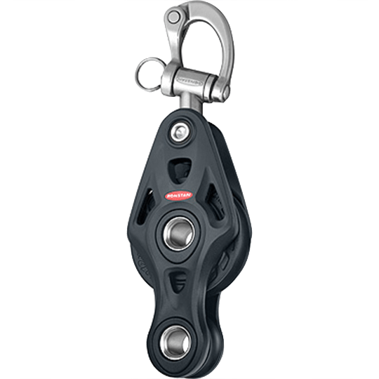Ronstan RF64503 60mm Fiddle Core Series Block With Snap Shackle - Pacific Sailboat Supply