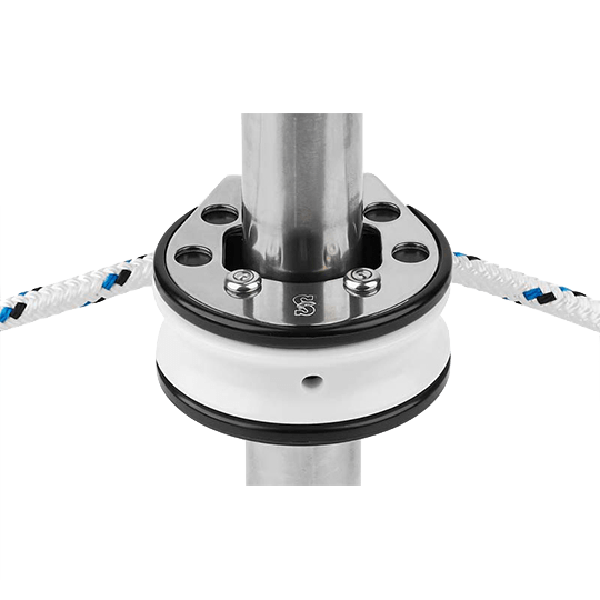 Schaefer 506-44 60mm Stanchion Mounted Outside Lead Sailboat Block - Pacific Sailboat Supply