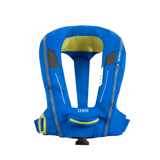 Spinlock Blue Junior Deckvest Cento Inflatable Life Jacket - Pacific Sailboat Supply