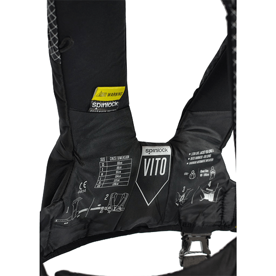Spinlock Vito Offshore Hammer Inflatable Racing Deckvest Lifejacket - Pacific Sailboat Supply