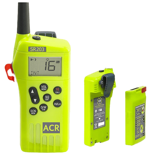 ACR SR203 VHF Handheld Survival Marine Radio - Pacific Sailboat Supply