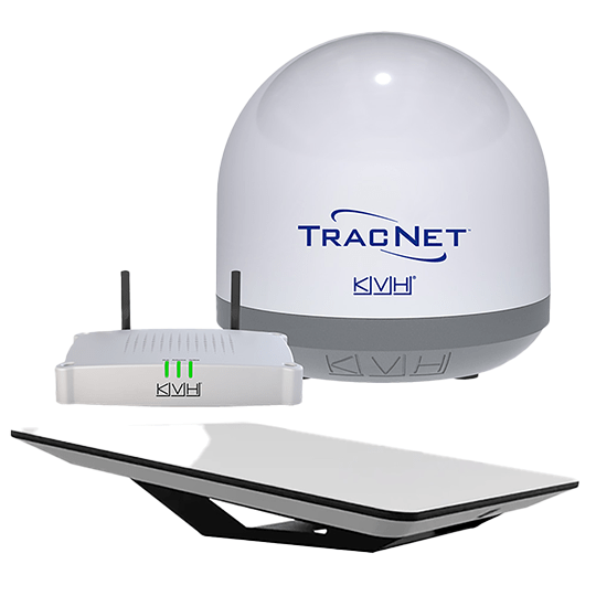 KVH Wifi HP Starlink Flat Panel Kit w/ Tracnet Coastal Pro Terminal & Hub - Pacific Sailboat Supply