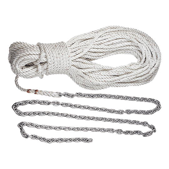 Lewmar Anchgor Rode 20' 5/16" G4 Chain With 300' 5/8" Rope With Shackle - Pacific Sailboat Supply