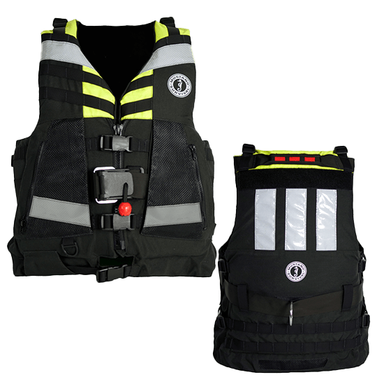 Mustang Survival MRV150 Swift Water Rescue Vest - Fluorescent - Pacific Sailboat Supply