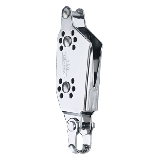 Harken 245 22mm Micro Sailboat Fiddle Block With V-Jam & Becket - Stainless Steel - Pacific Sailboat Supply