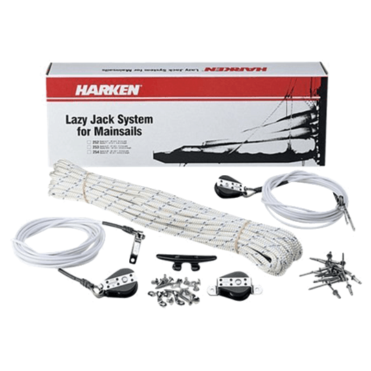 Harken 253 Medium Lazy Jack Kit Mainsail Control for 10.5'-16' Boom - Pacific Sailboat Supply
