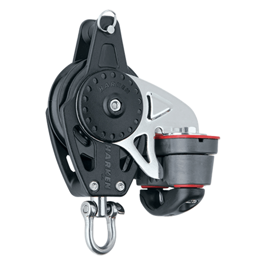 Harken 2616 57mm Carbo Air Block With Cam Cleat And Becket - Pacific Sailboat Supply