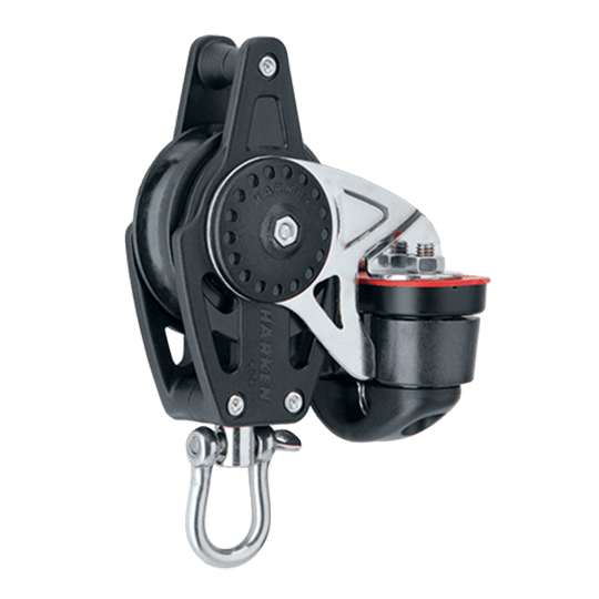 Harken 2646 40mm Single Sailboat Carbo Airblock With Cam Cleat And Becket - Pacific Sailboat Supply