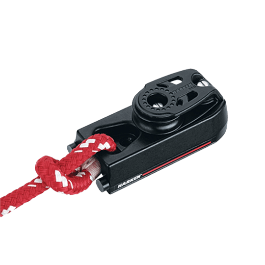 Harken 2741 22mm Single Sheave Cb Small Sailboat Traveler End Controls With Carbo-Cam Cleat - Pacific Sailboat Supply