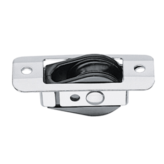Harken 287 29mm Single Bullet Thru-Deck Exit Block With Stainless Steel Cover - Pacific Sailboat Supply