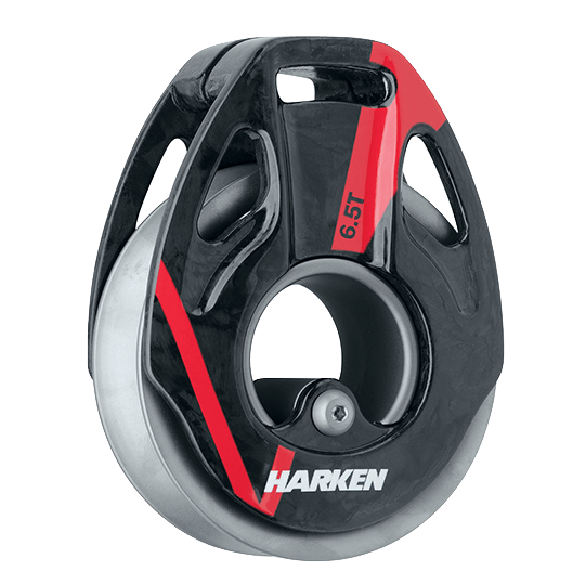 Harken 3297 82mm 6.5T Single Carbon Fiber Racing V Block With Titanium Sheave - Pacific Sailboat Supply