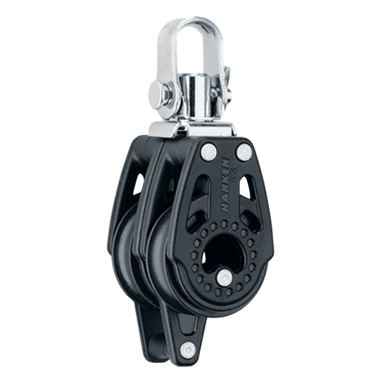 Harken 343 29mm Double Small Boat Carbo Airblock Swivel Block With Becket - Pacific Sailboat Supply