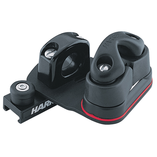 Harken 452P 16mm Port Swivel Lead Car With Bullseye And 365 Carbo-Cam Cleat - Pacific Sailboat Supply
