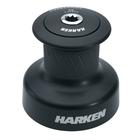 Harken 46 PTP Performa Plain-Top Two-Speed Aluminum Racing Winch - Pacific Sailboat Supply