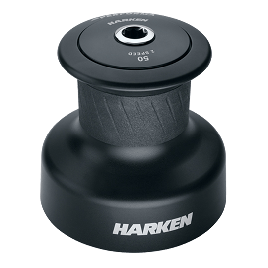 Harken 50 PTP Performa Plain-Top Two-Speed Aluminum Racing Winch - Pacific Sailboat Supply