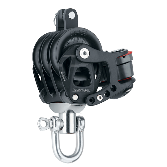 Harken 6275 60mm Triple Element Block With Cam Cleat And Becket - Pacific Sailboat Supply