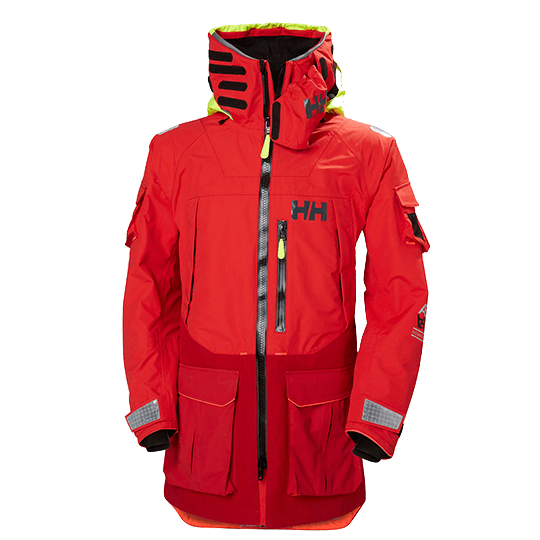 Helly Hansen 30335-222 Alert Red Aegir Ocean Professional Race Jacket
