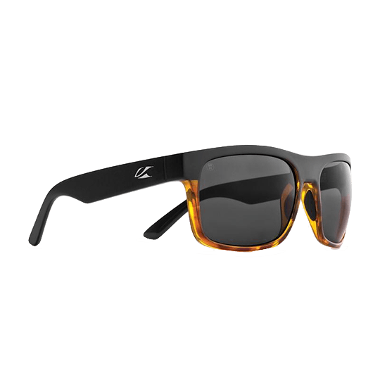 Kaenon Burnet XL Polarized Matte Black & Tortoise / Grey 12 Black Mirror Sunglasses - Pacific Sailboat Supply