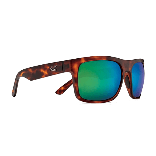 Kaenon Burnet XL Polarized Matte Tortoise / Brown 12 Coastal Green Mirror Sunglasses - Pacific Sailboat Supply