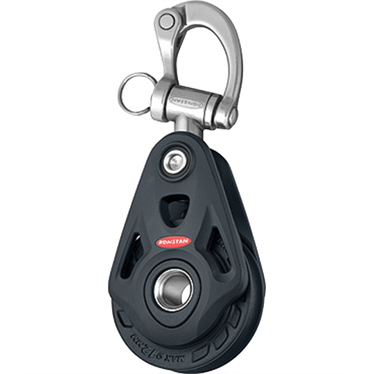 Ronstan RF64103 60mm Single Core Series Block With Snap Shackle - Pacific Sailboat Supply