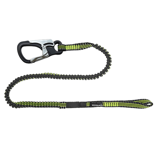 Spinlock Performance Safety Line / Tether With Stretch Cord 1 Custom Clip, 1 Loop - Pacific Sailboat Supply