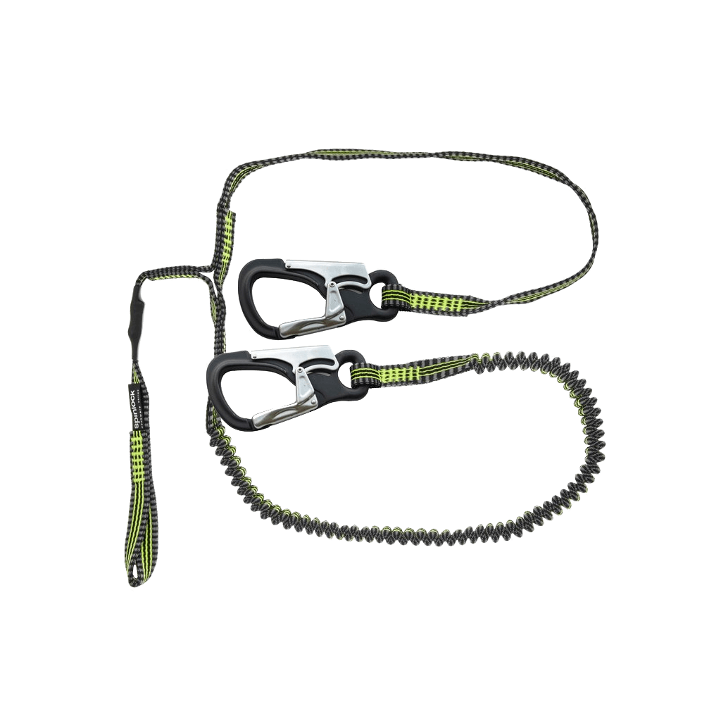 Spinlock Performance Safety Line / Tether With Stretch Cord 2 Custom Clips, 1 Loop - Pacific Sailboat Supply