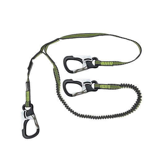 Spinlock Performance Safety Line / Tether With Stretch Cord 3 Custom Clips - Pacific Sailboat Supply